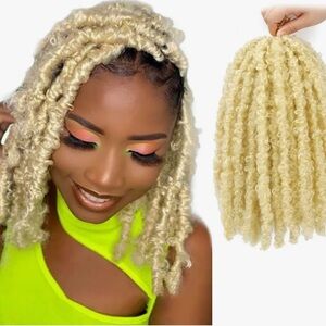 Butterfly Loss Crochet Hair Pre-looped 4 Packs 12” 613  Blonde Crochet Braids